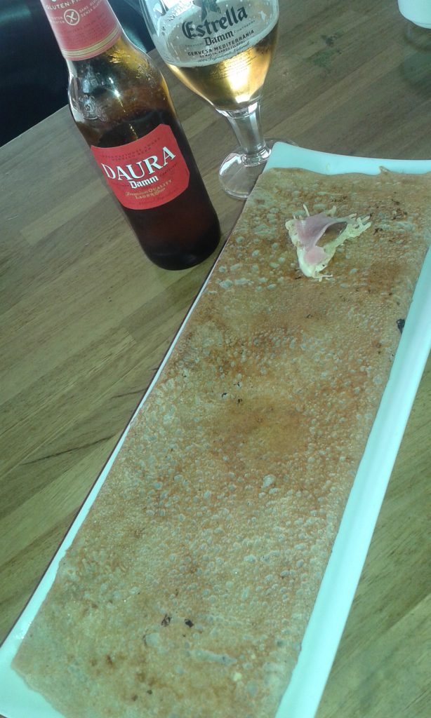Creps Barcelona. Crepes Salata Jamon dulcechampinonesemmental
