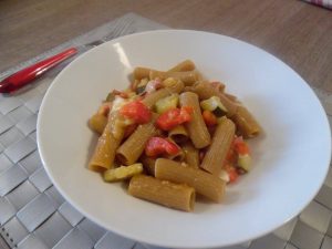 Rigatoni di teff all'ortolana 5 Rigatoni di teff all'ortolana