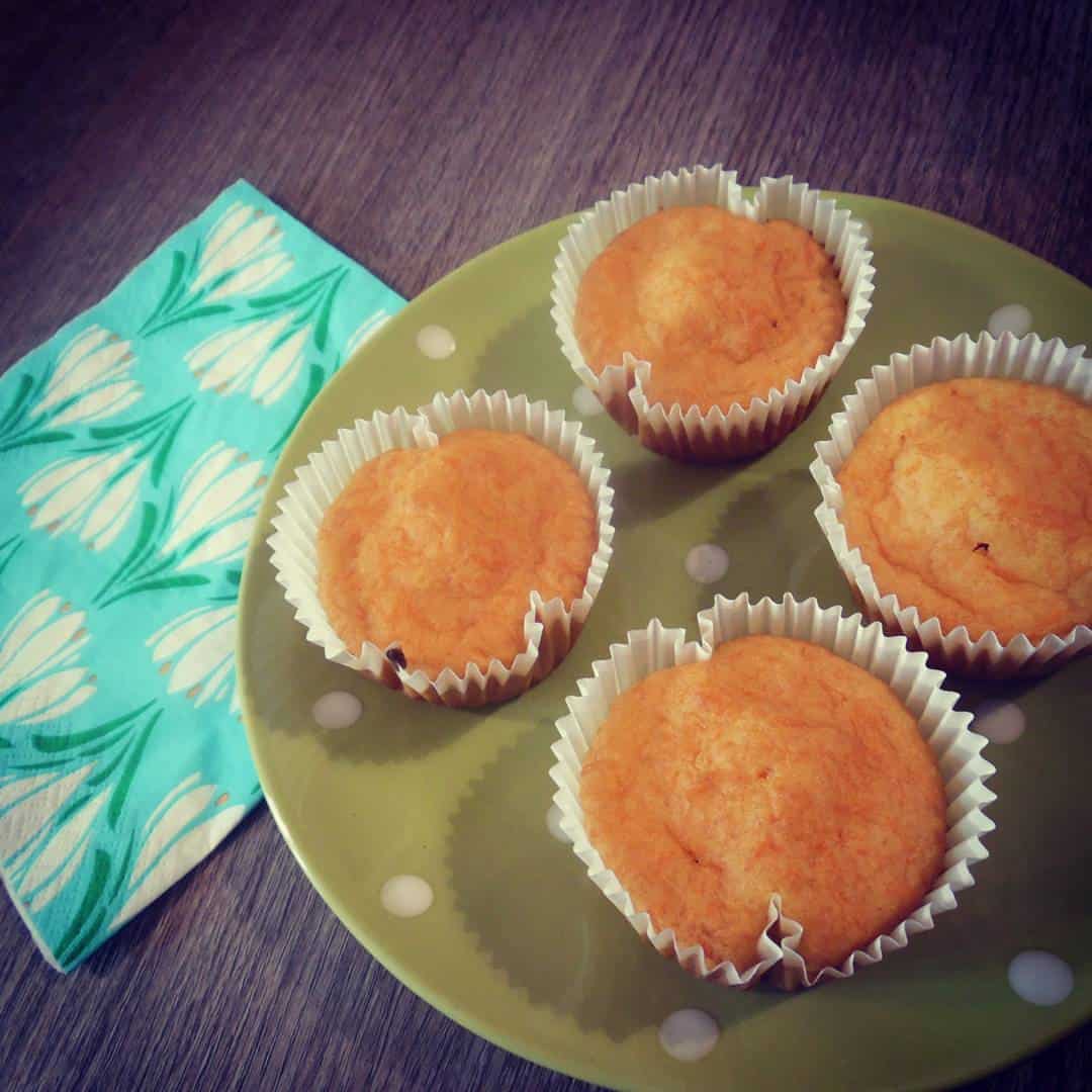 Muffin di carote senza uova, senza burro e senza glutine