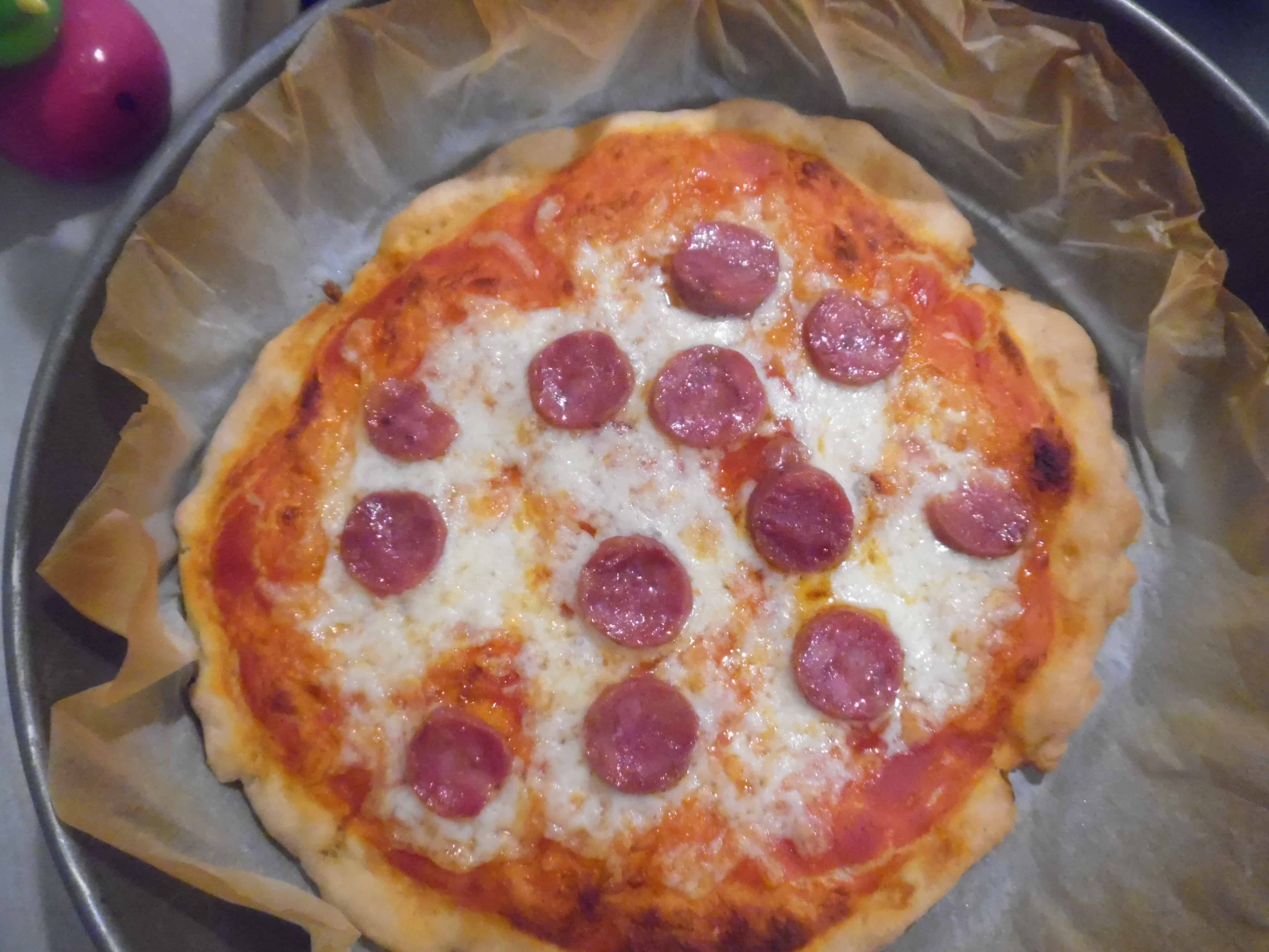 Pizza fatta in casa senza glutine