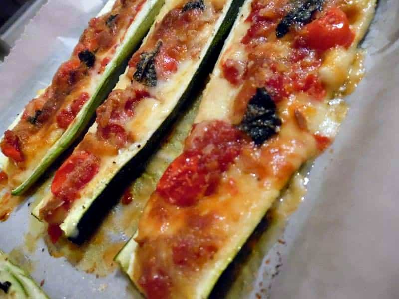 Zucchine a barchetta ripiene