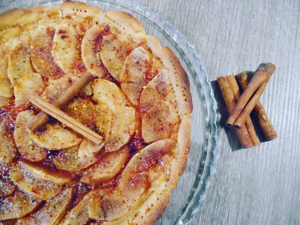 crostata senza glutine mela e cannella