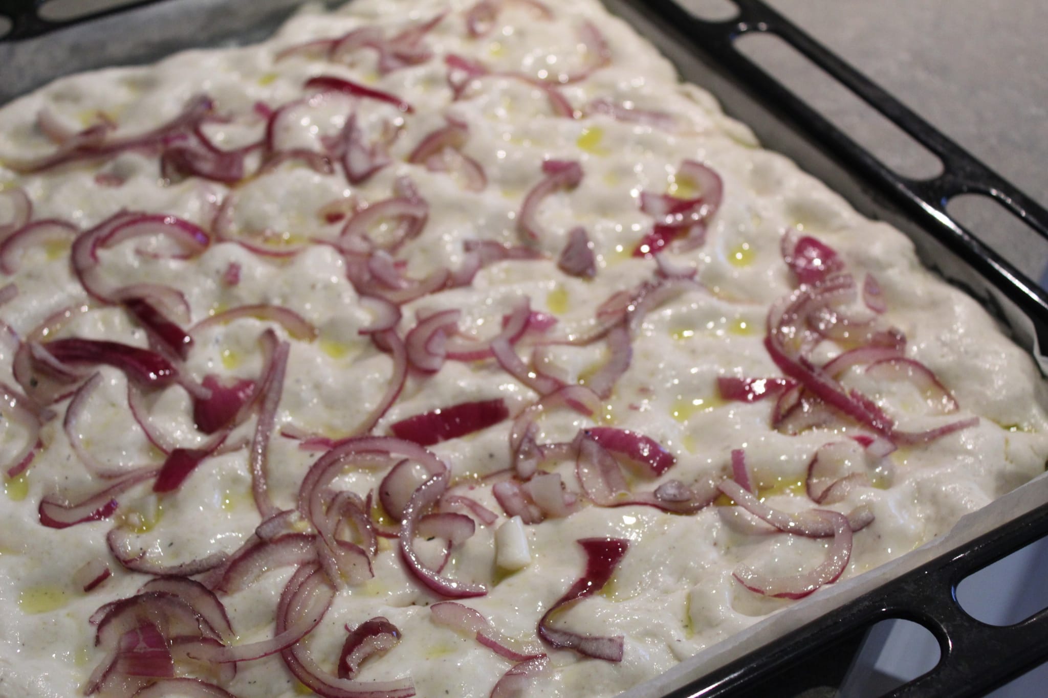 Focaccia di cipolle senza glutine