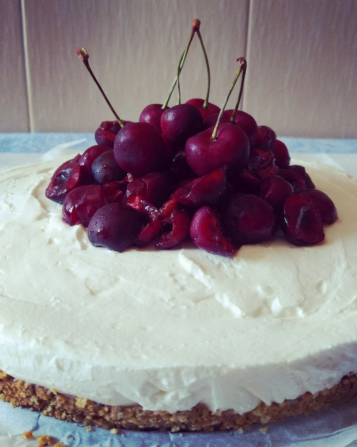 Cheesecake alle ciliegie senza glutine