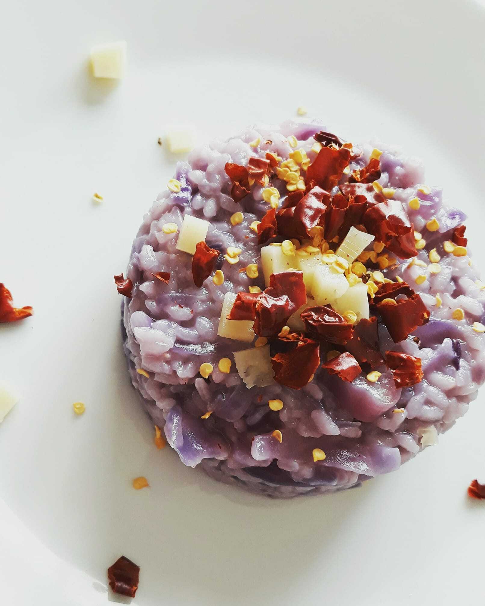 Risotto al cavolo cappuccio viola