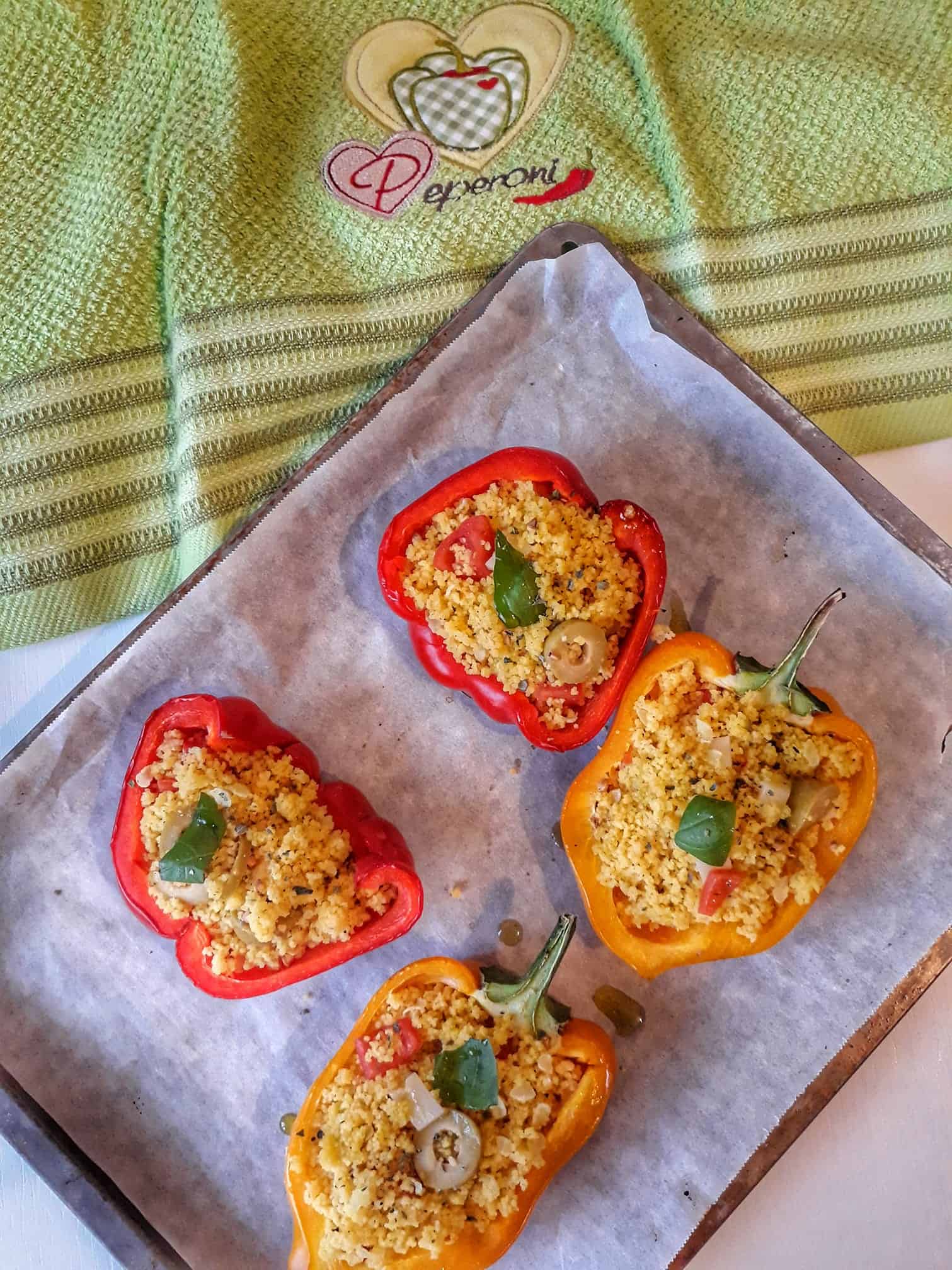 Peperoni ripieni di cous cous