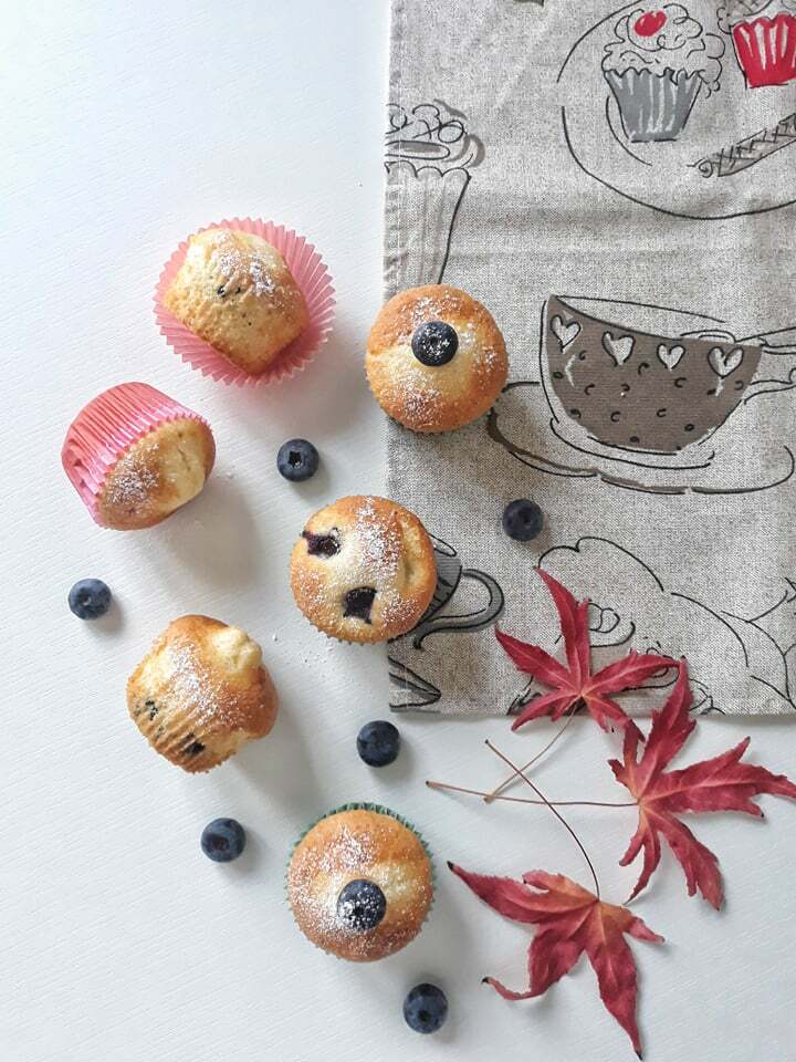Muffin ai mirtilli senza glutine