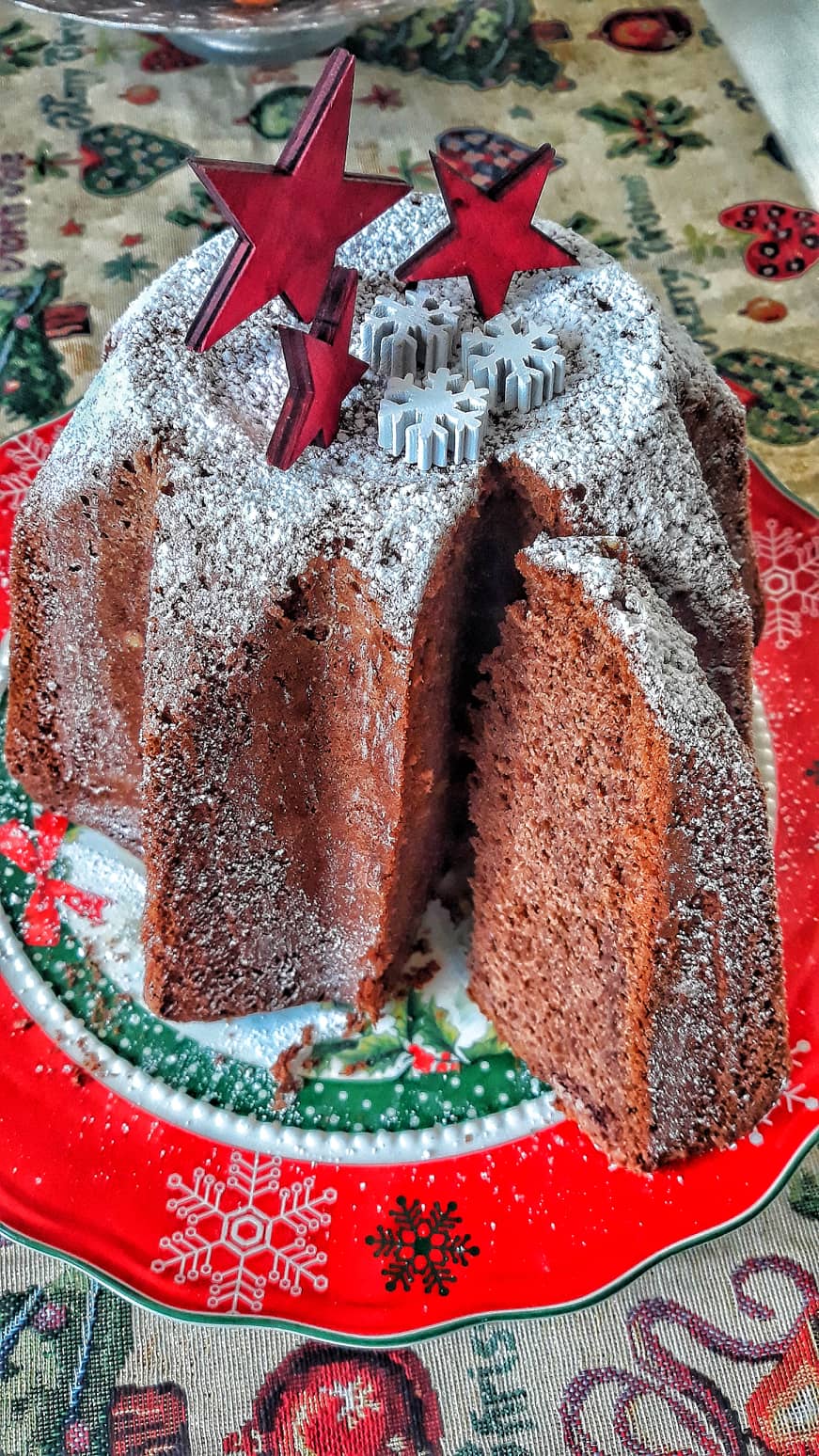 Pandoro veloce al cacao senza glutine