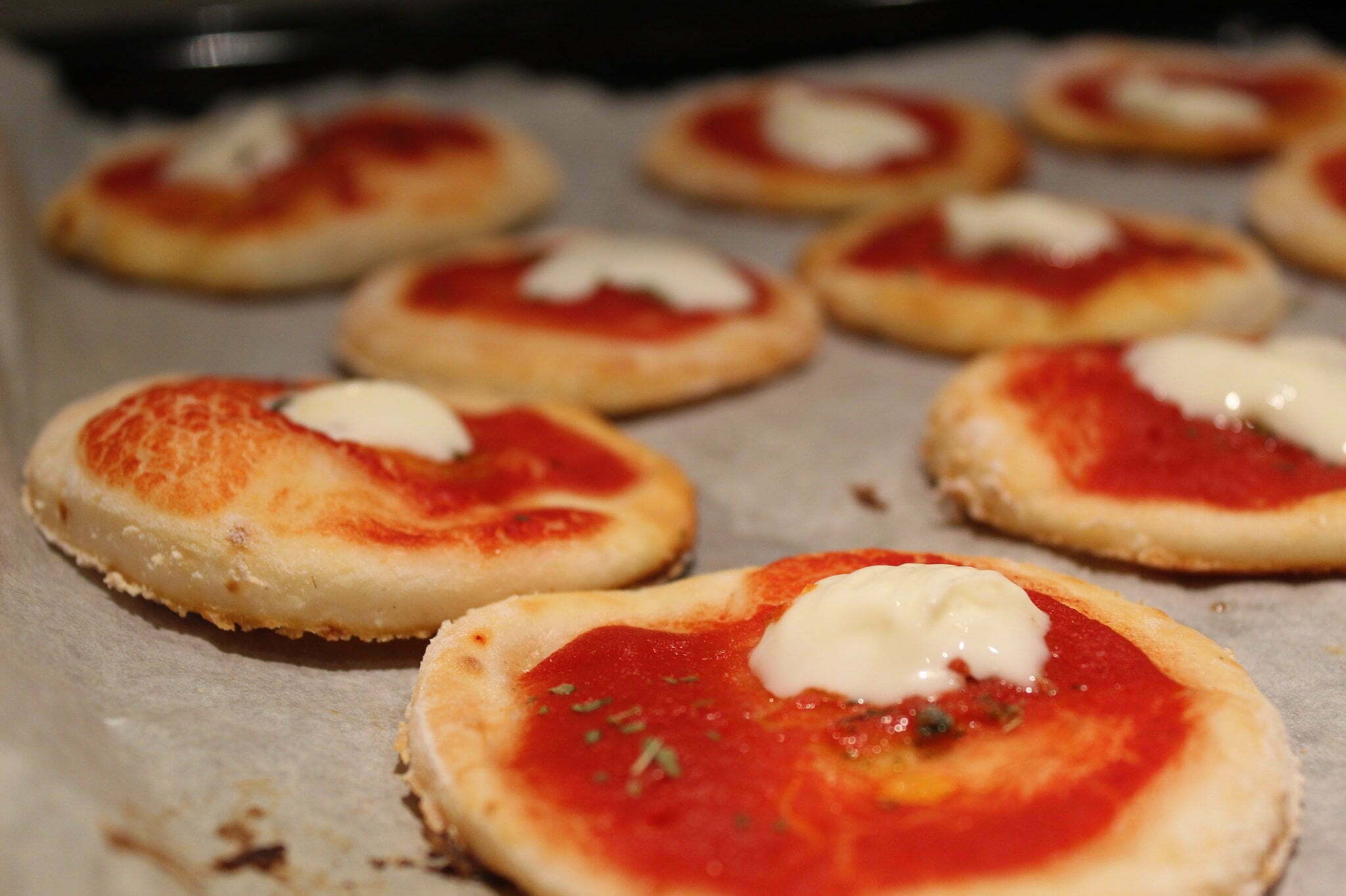 Pizzette allo yogurt greco