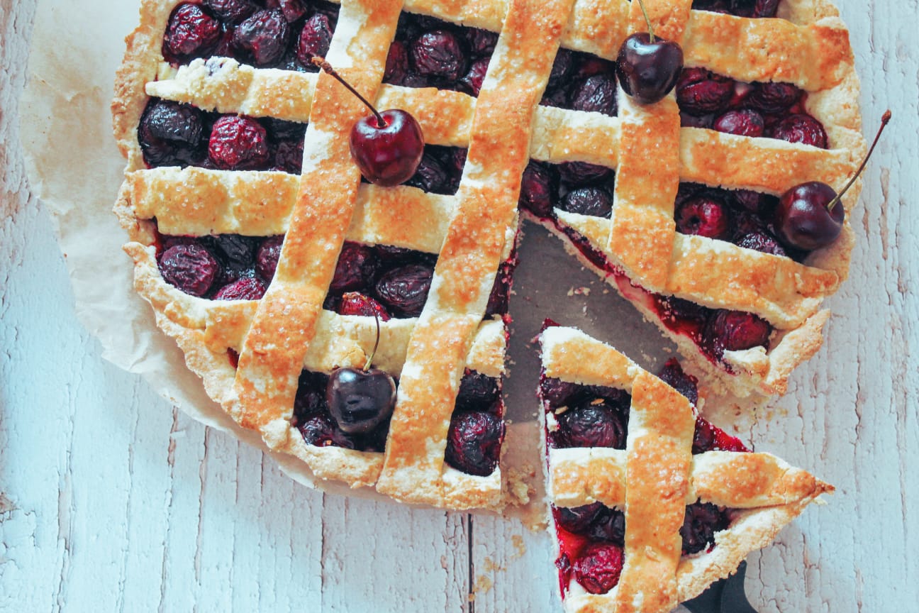 Crostata di ciliegie senza glutine