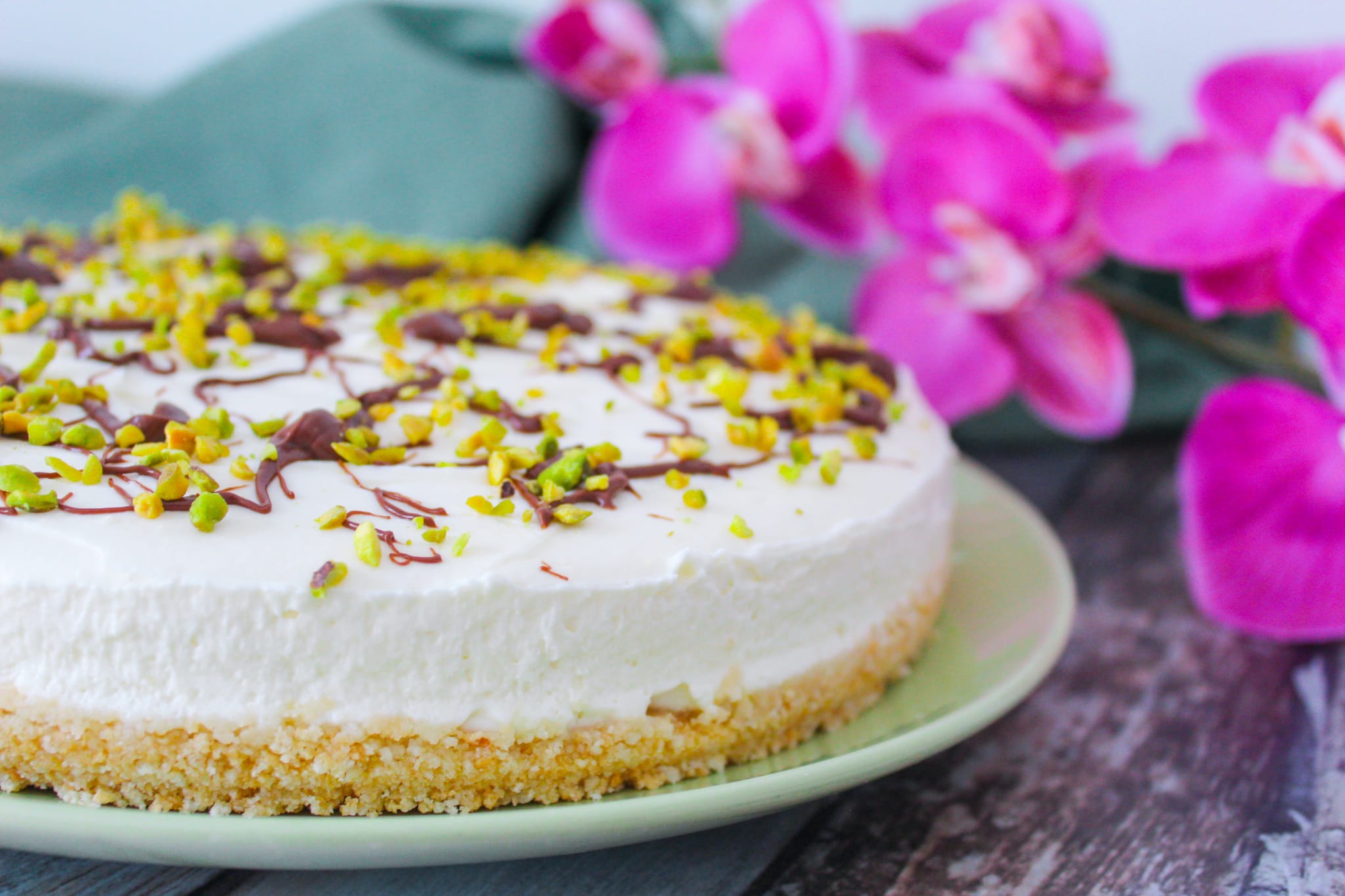Cheesecake pistacchio e nutella