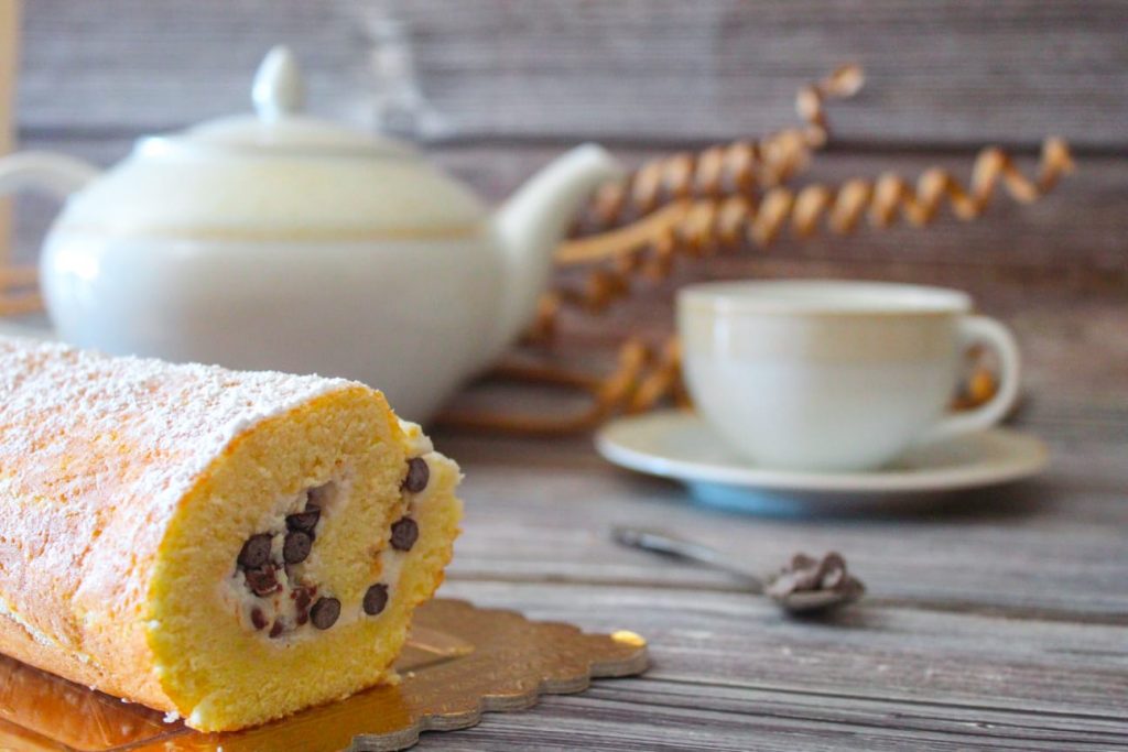 Rotolo ricotta e gocce di cioccolato 2
