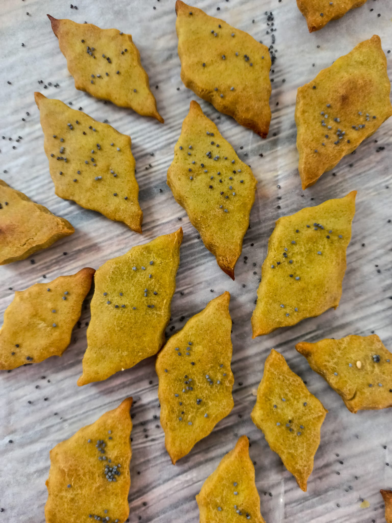 Crackers con farina di piselli