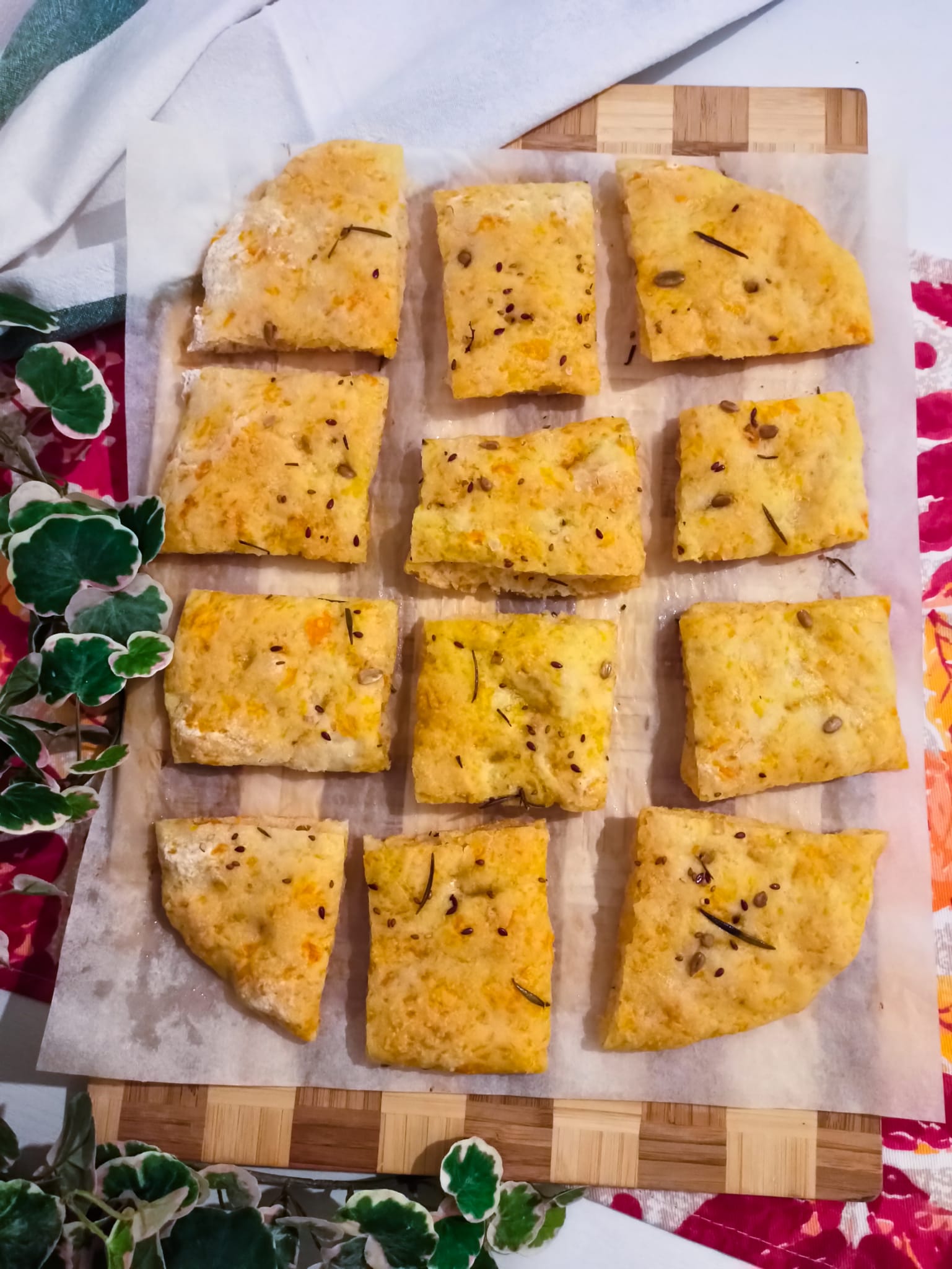Focaccia alla zucca senza glutine