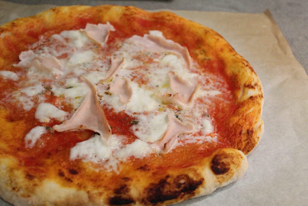 Pizza Margherita cotto e patatine sg