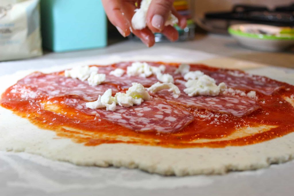 Rotolo di pizza senza glutine