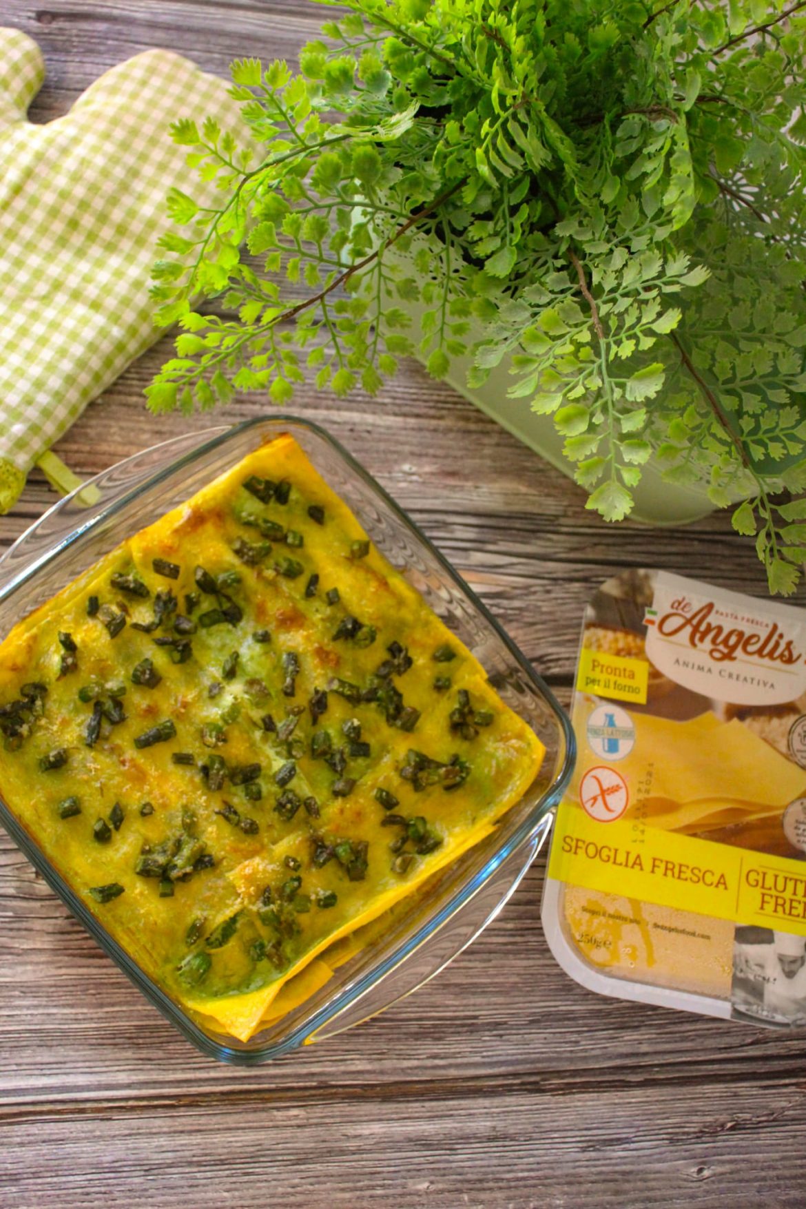 Lasagna agli asparagi senza glutine