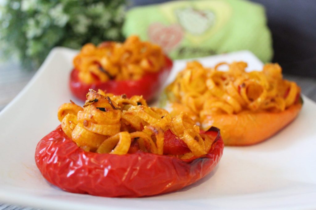 Peperoni ripieni di pasta senza glutine 2 Peperoni ripieni di pasta senza glutine