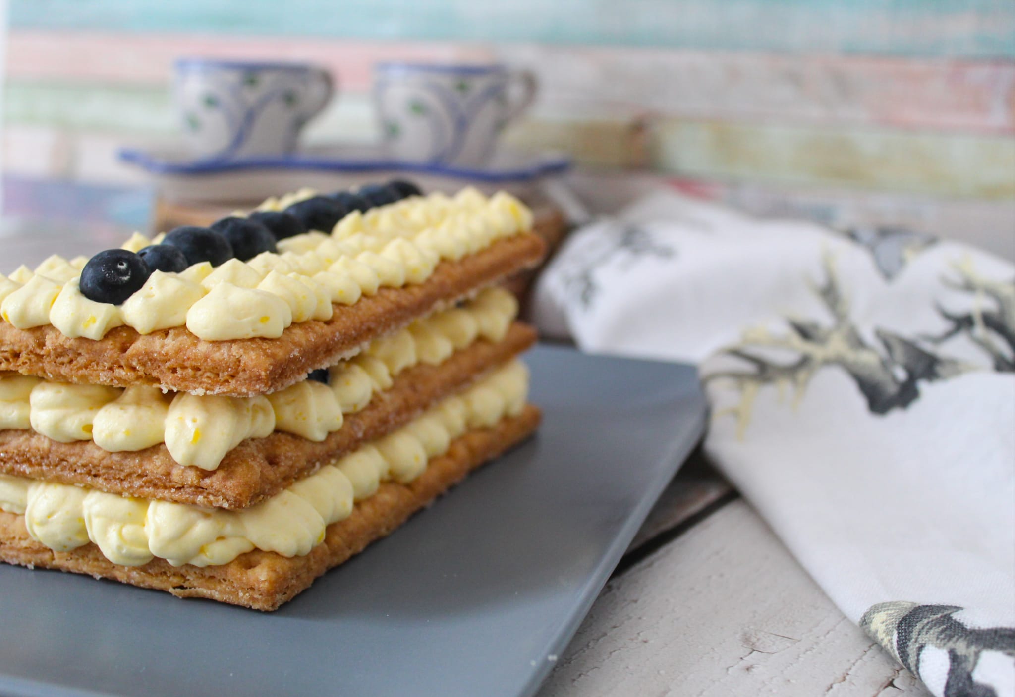 Millefoglie alla crema Chantilly senza glutine 2 Millefoglie crema chantilly sg.