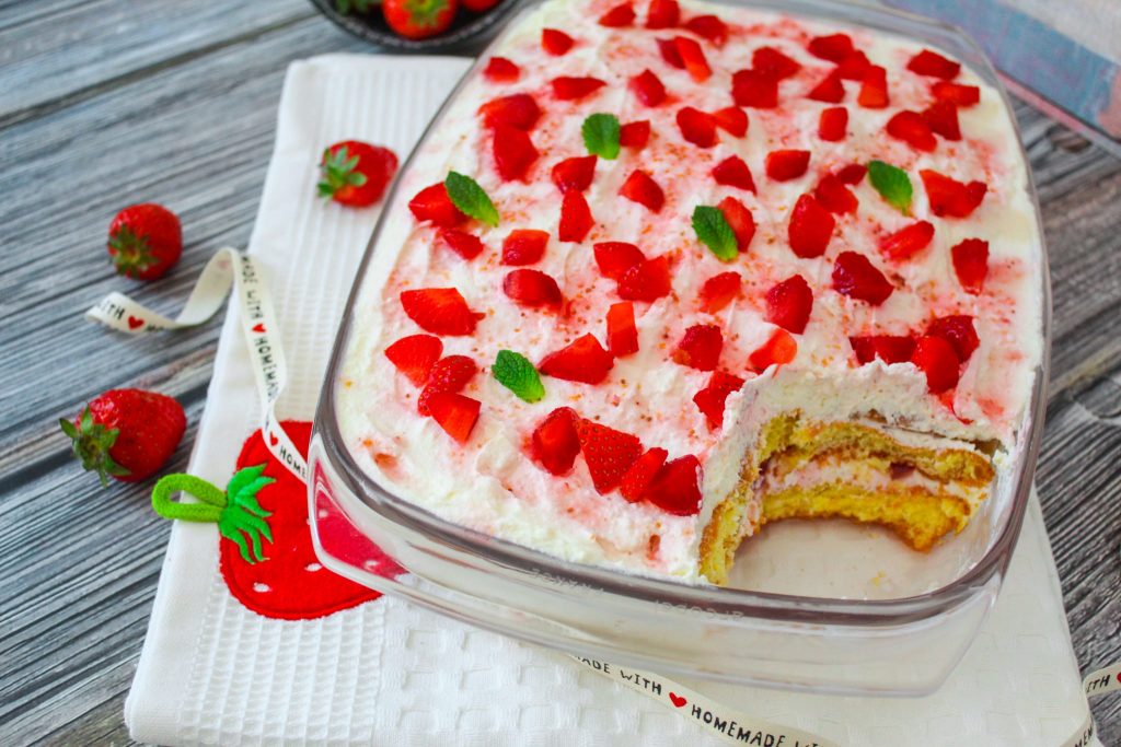 Tiramisù alle fragole senza glutine 3 Tiramisu alle fragole 1