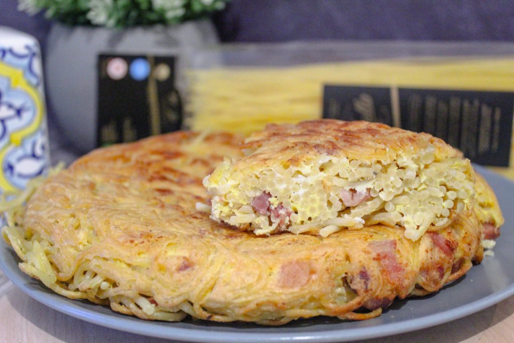 Frittata di spaghetti senza glutine 2 Frittata di spaghetti senza glutine 1