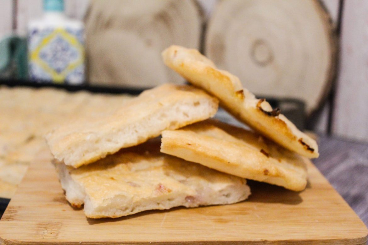 Tirot - Focaccia con cipolle senza glutine