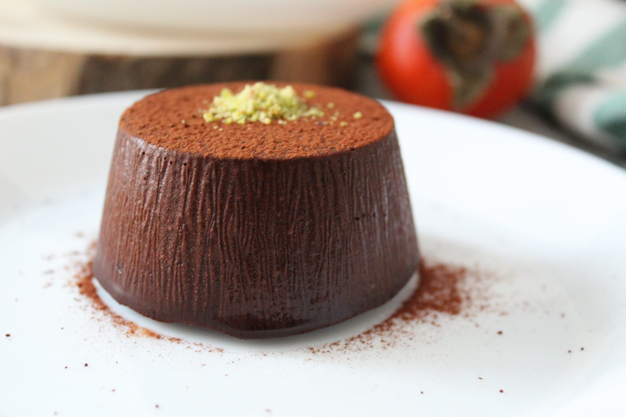 ricetta budino cachi e cacao