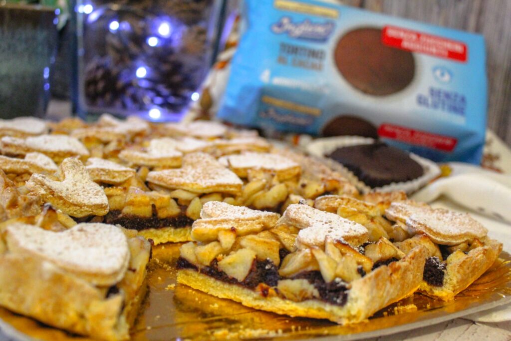 Crostata mele e tortino al cacao senza glutine 