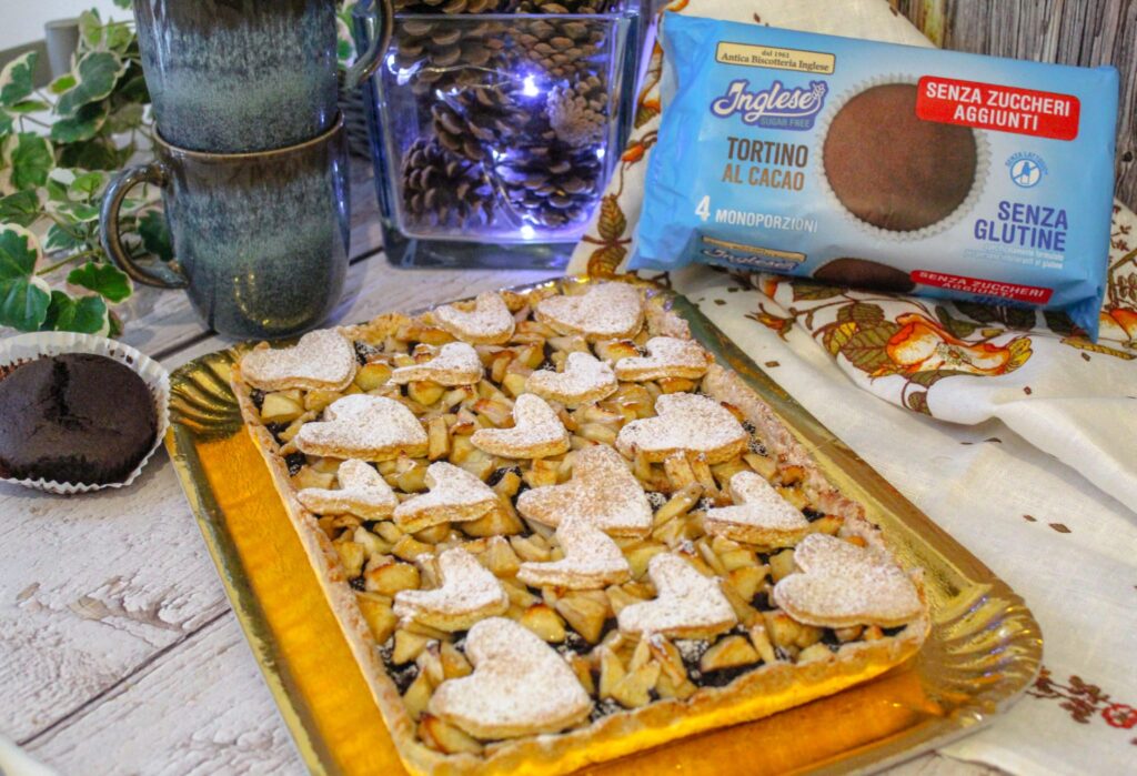 Crostata mele e tortino al cacao senza glutine 