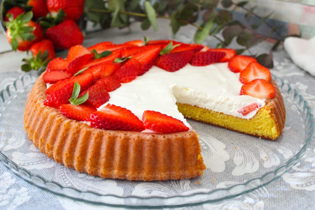 Crostata morbida con crema cheesecake 2 Crostata morbida cheesecake senza glutine 2