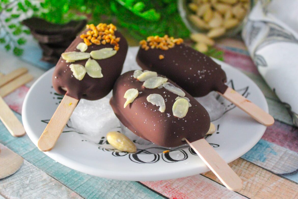 gelato su stecco fatto in casa