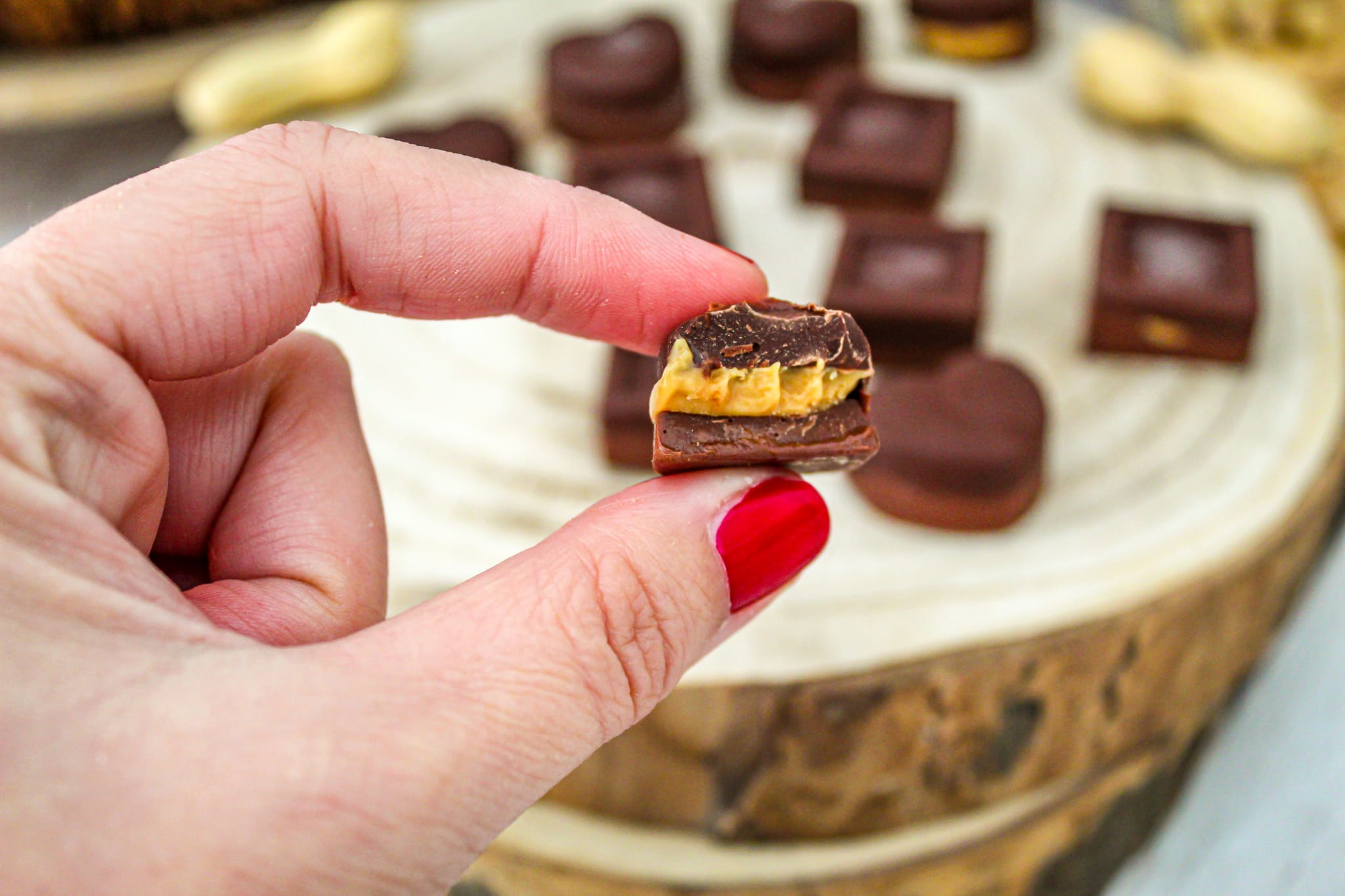 Cioccolatini al burro di arachidi