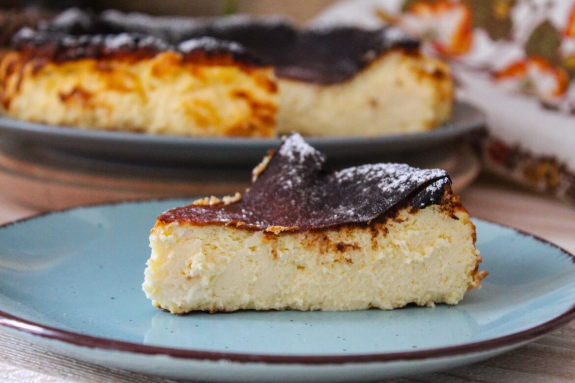 Cheesecake basca senza glutine