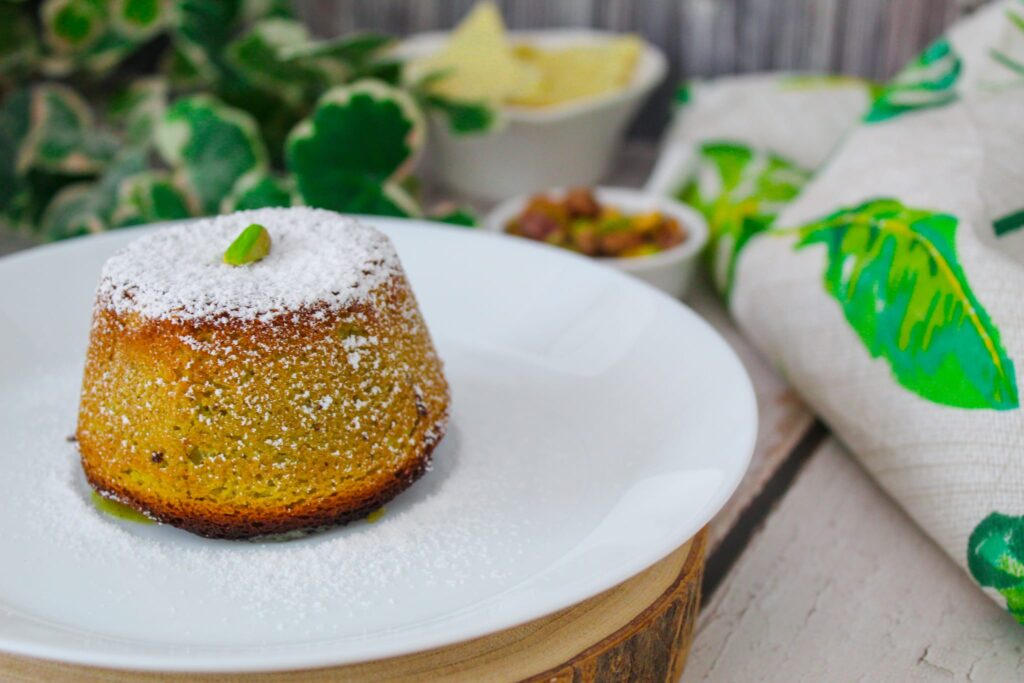 Tortino cuore morbido al pistacchio