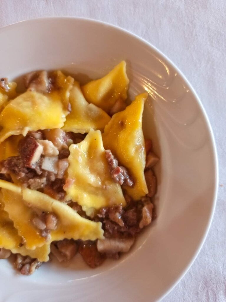 Imola cosa vedere e dove mangiare senza glutine 16 Agriturismo La Taverna primo piatto senza glutine.
