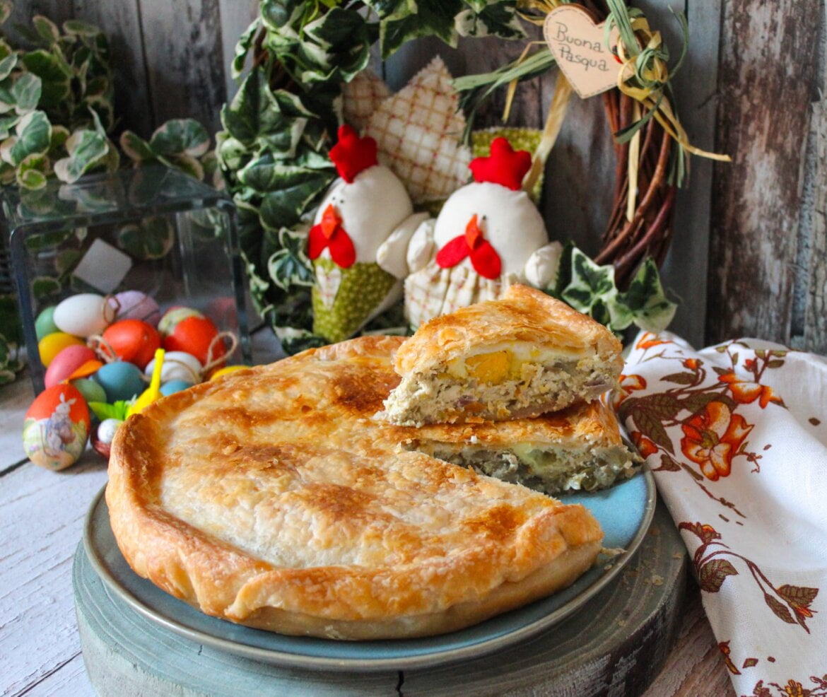 Torta pasqualina ai carciofi senza glutine