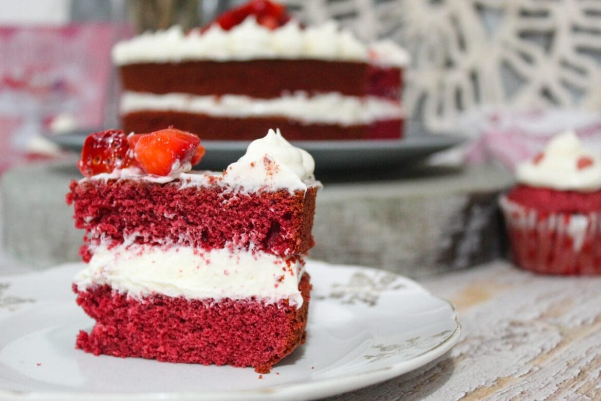 Torta red velvet senza glutine