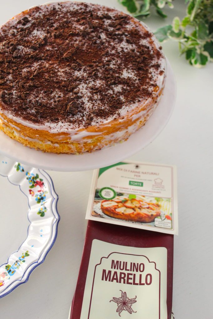 Pan di Spagna senza glutine con crema di ricotta e cioccolato 2